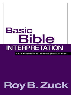 cover image of Basic Bible Interpretation